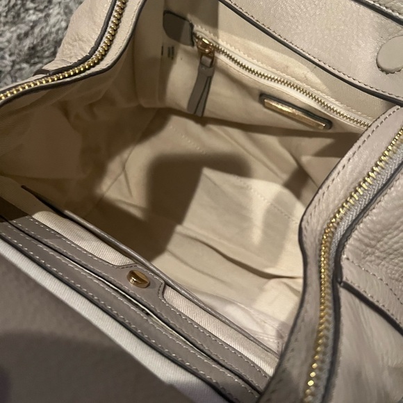 Tory Burch Half Moon Satchel Leather Handbag - Picture 11 of 14